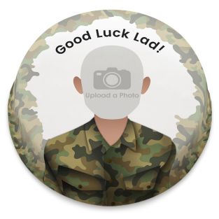 Male Soldier Photo Cake