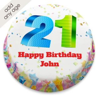 Any Age Rainbow Cake