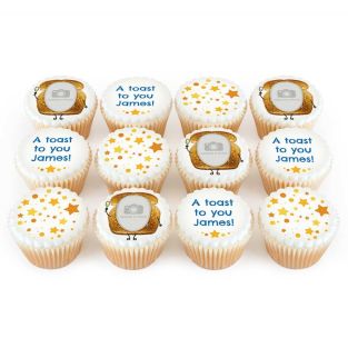 12 Toast Photo Cupcakes