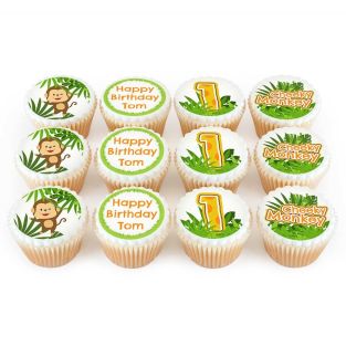12 Cheeky Monkey Cupcakes