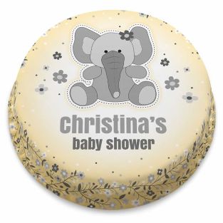 Elephant Baby Shower Cake