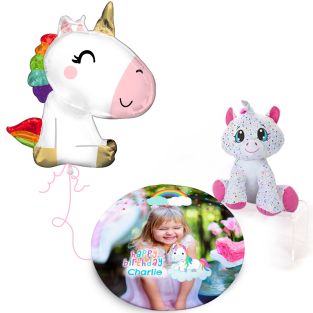Rainbow Unicorn Plush Gift Set