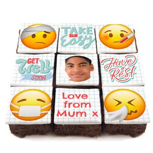Get Well Emoji Brownies