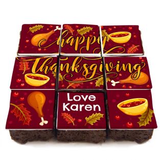 Give Thanks Brownies