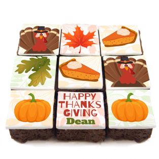 Colourful Thanksgiving Brownies