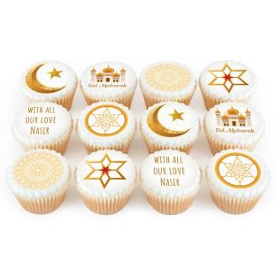 Golden Eid Cupcakes