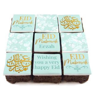 Floral Eid Brownies