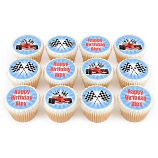 12 F1 Themed Car Cupcakes