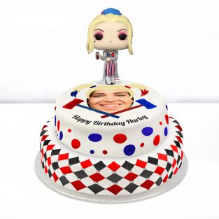 Harley Quinn Photo Cake