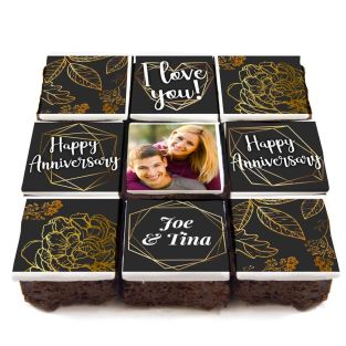 Black And Gold Brownies