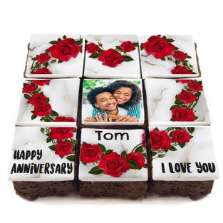 Marble Roses Brownies