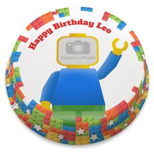 Colourful Bricks Photo Cake
