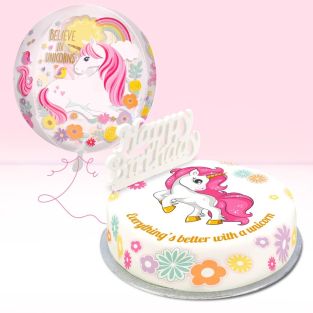 Flowers Unicorn Gift Set