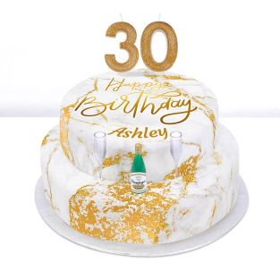 30th Birthday Champagne Cake