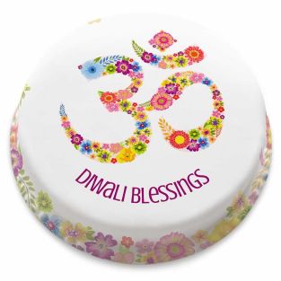 Floral Diwali Cake