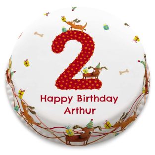 2nd Birthday Animal Cake