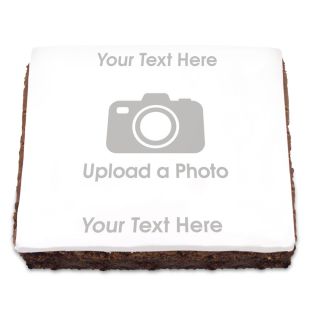 Full Photo Brownie With Text