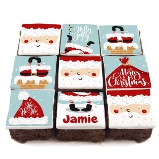 9 Santa Brownies