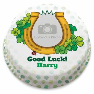 Lucky Horse Shoe Photo Cake