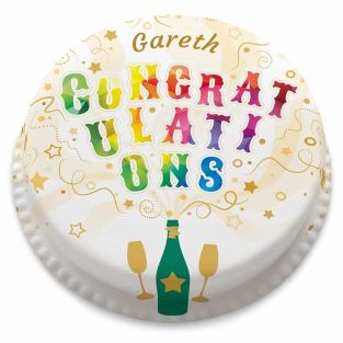 Explosive Congrats Cake