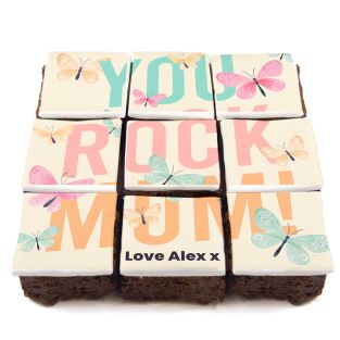 You Rock Mother's Day Brownies