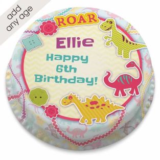 Dinosaur Collage Cake