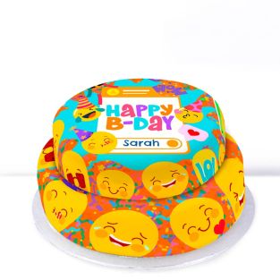 Emoji Birthday Cake