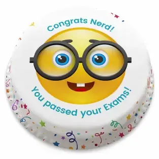 Nerd Emoji Cake