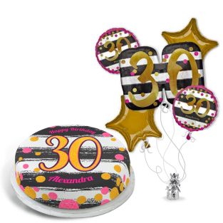 30th Black and Gold Gift Set