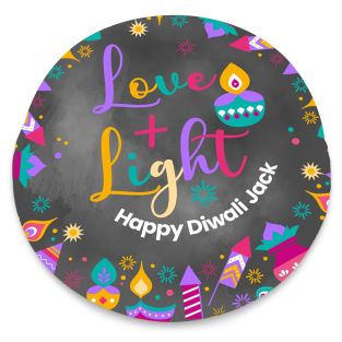 Love and Light Diwali Cake