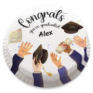 Sparkly Graduation Cake