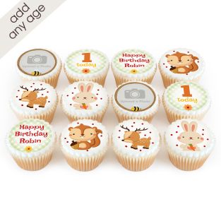 12 Wildlife Number Cupcakes
