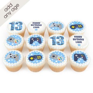 12 Controller Cupcakes