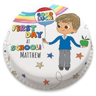 Autumnal School Boy Cake