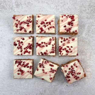 Raspberry Dream Blondies