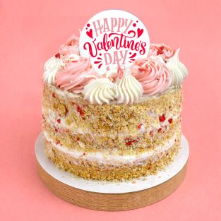 Vanilla Valentine's Bento Cake