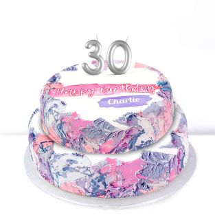30th Birthday Ombre Cake