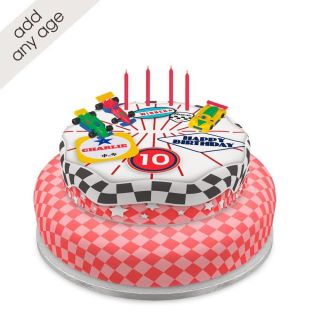 Tiered Racing Car Cake
