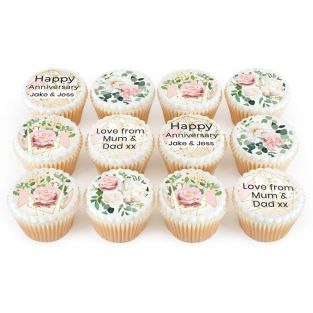 Gold Geometric Cupcakes