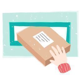 through the letter box