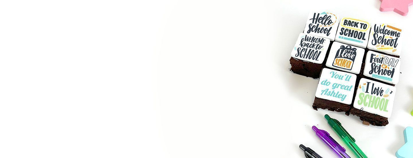 Back To School brownies